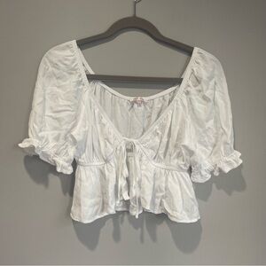 Lottie Moss White Blouse